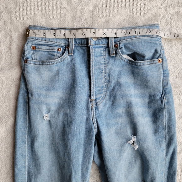 Levi's Distressed Wedgie Straight Fit 90's Casual Denim Jeasns - Picture 8 of 8